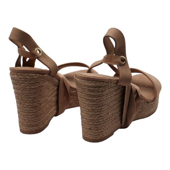 Maxx Womens Faux Suede Open Toe Wedge Sandals - Picture 7 of 9